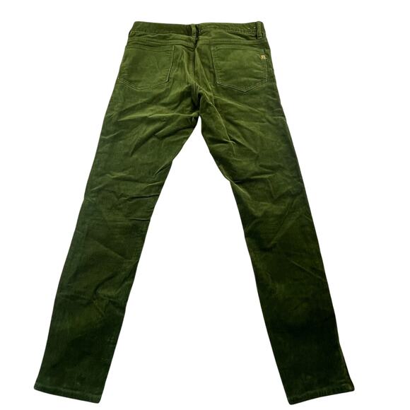 Ralph Lauren Rugby Green Corduroy Pants Tapered Zippered Ankles 6 - Picture 2 of 9